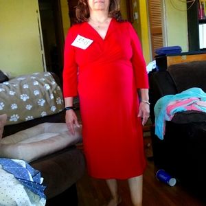 Women's dress by George Stretch Red, size 12/14